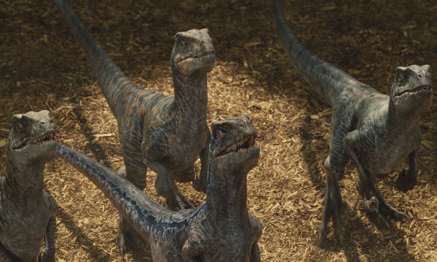 Keying A Group Of Dinosaurs Running On Green Screen Composite